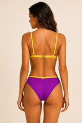 Biquini V  Maitê  Lilas/Amarelo