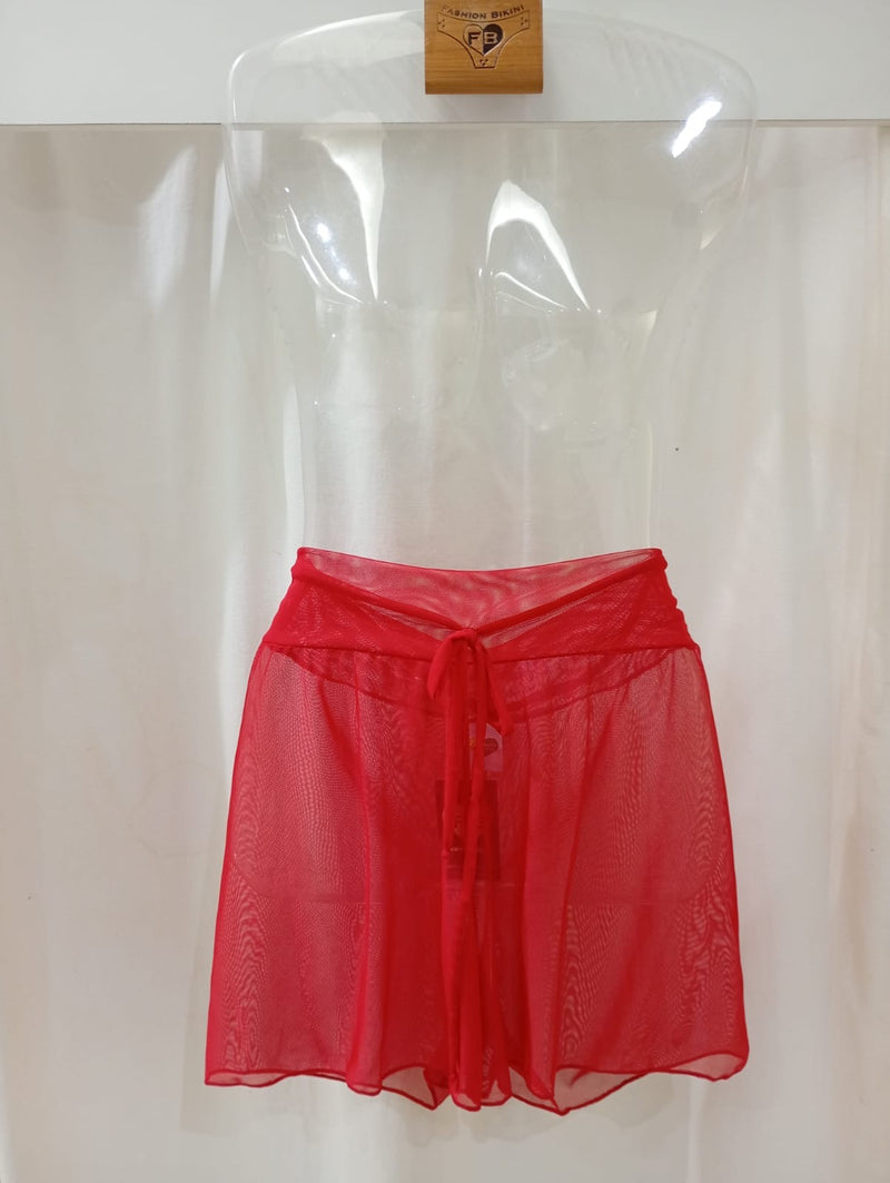 Short Icaraí tule vermelho