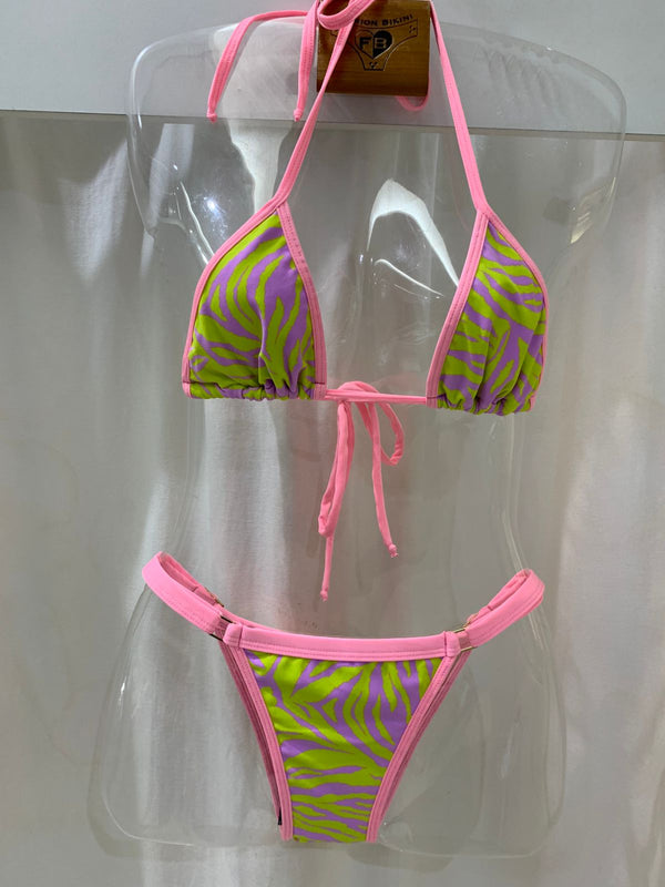 Biquíni Gigi Zebra Neon