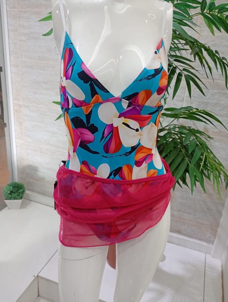 Saia Star tule vermelho