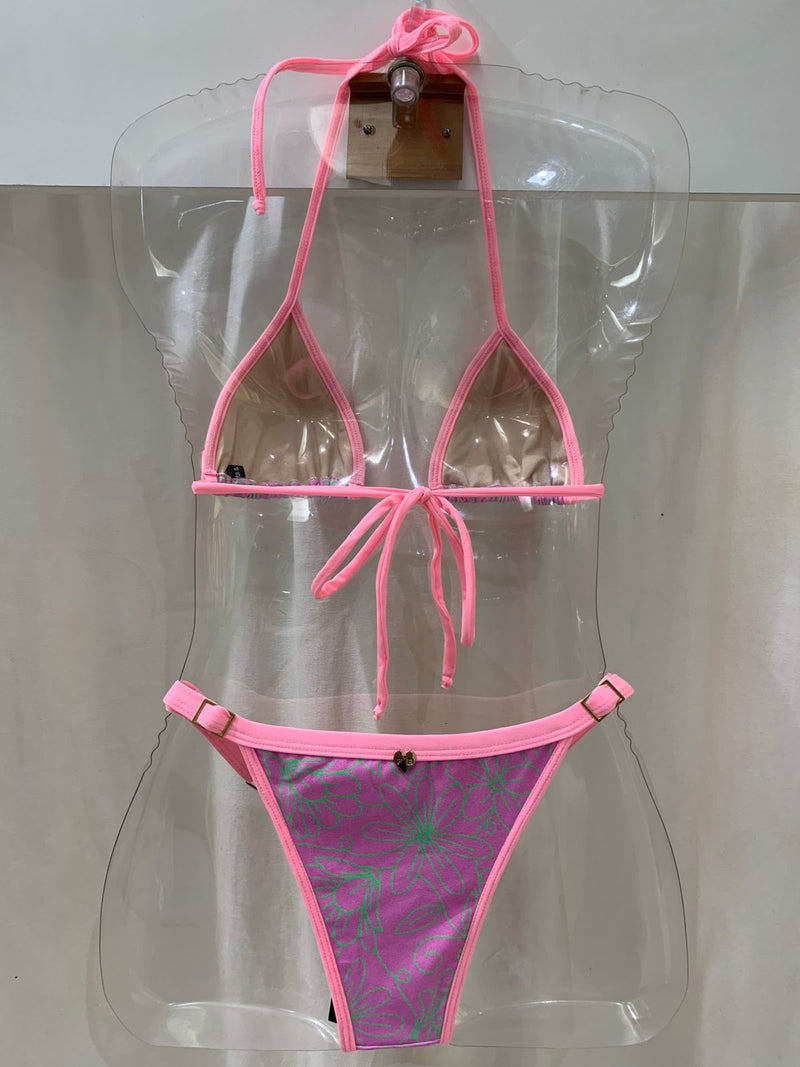 Biquíni Gigi Flor Rosa